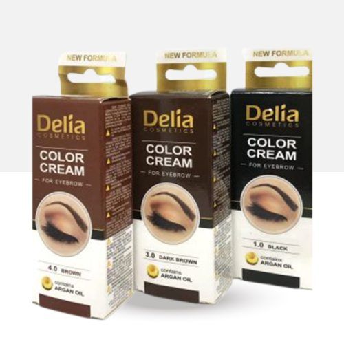 Tinte profesionales para cejas profesionales, 15ml KIT Delia Negro/Marrón/Marrón Oscuro