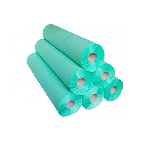 Rollo de papel para camilla verde