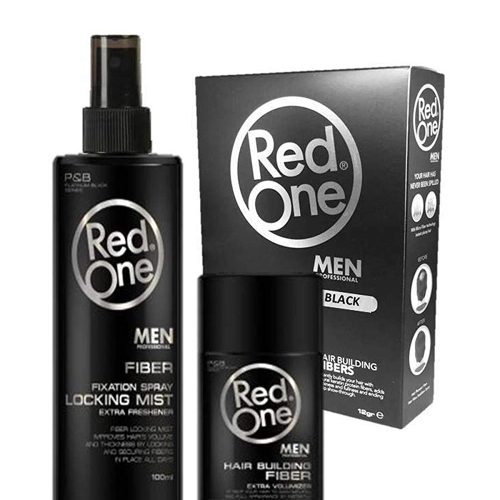 RedOne Fiber Black 12 gr & Fijación Spray 100 ml