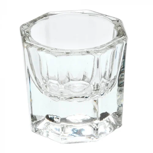 Vaso de Cristal para Decoración de Uñas