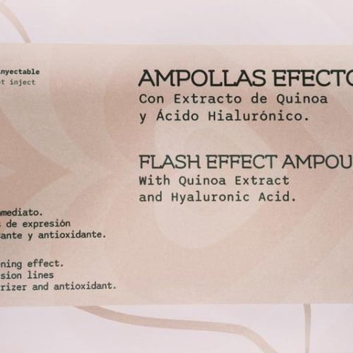 Ampollas efecto Flash con extracto de Quinoa y ácido hialurónico