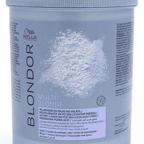 Wella - Decoloración polvo azul Blondor Multi Blonde (Aclara hasta 7 tonos) 800 gr