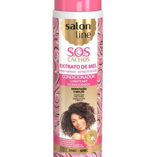SALON LINE S.O.S ACONDICIONADOR PARA RIZOS CON EXTRACTO DE MIEL Y ACEITE DE COCO 300ML