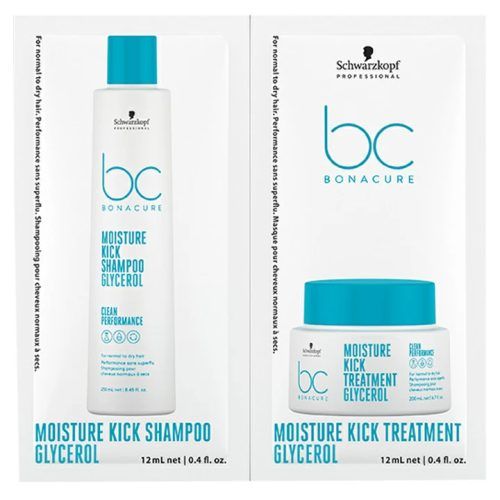 SCHWARZKOPF BC BONACURE HYALURONIC MOISTURE KICK PACK DÚO MUESTRAS 12ML Bonacure Color Freeze Duo Sobre 12ml x 12ml