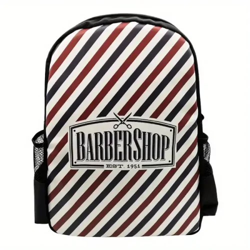Mochila para barbero, Organizador para herramientas de barbero, a rayas