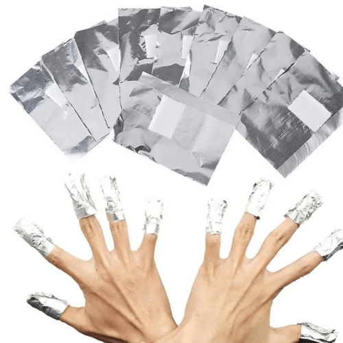 Gel Lack Off de 100 envolturas. Envolturas para retirada de esmalte