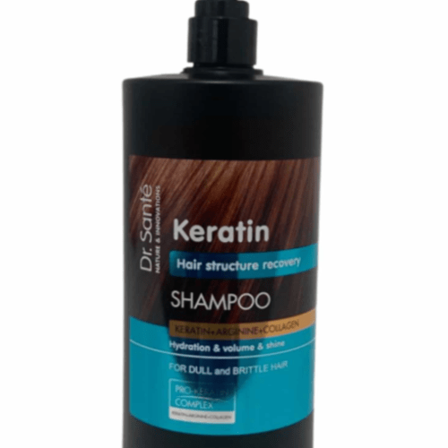 CHAMPU KERATINA HIDRATANTE Y REGENRADOR KERTAIN SHAMPOO DR SANTE 1.000 ML
