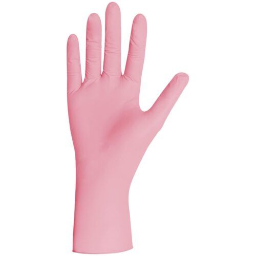 Guante nitrilo Rosa sin polvo
