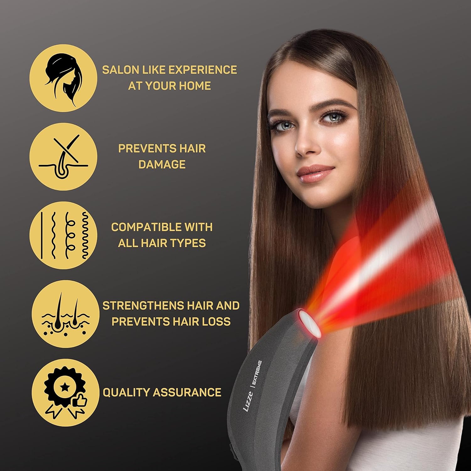 LIZZE PHOTON LASER EXTREME 2 LUCES (PARA TRATAMIENTOS CAPILARES) - Imagen 5