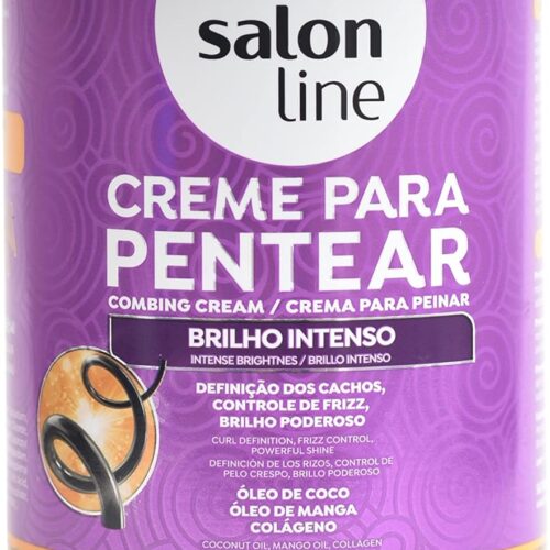 Salon Line - Crema de Peinar SOS Cachos - Brillo Intenso y Definición - Hidratación Profunda - Control del Frizz - Uso Diario, 1000 gr