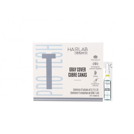 Salerm® CUBRE CANAS 12X5ML GRAY COVER viales Cubre-raíces