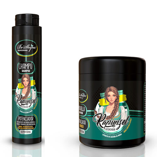 KIT RAPUNZEL, CHAMPÚ + MASCARILLA DE 500GR Be´Shyne