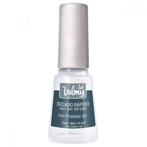 Valmy Secado Rápido – Esmalte de Uñas Top Coat para Brillo y Protección, 1 Unidad (1 x 14 ml)