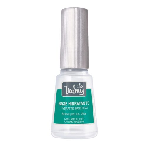 Valmy Base Hidratante para Uñas con Keratina y Vitamina E – Tratamiento de Esmalte Protector y Fortalecedor (14 ml)