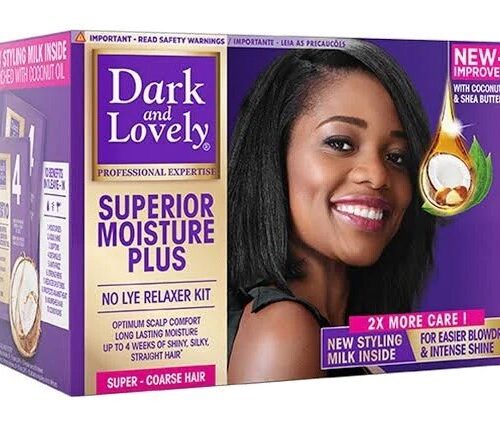 Kit de alisado Dark and Lovely Superior Moisture Plus Super