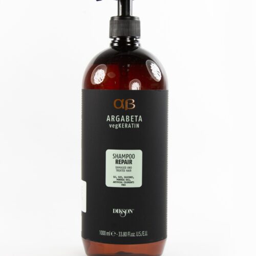 Dikson Argabeta, Champú Repair vegKeratin 1000 ml – Champú regenerador para cabello dañado y teñido