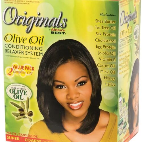 Africa's Best Orgánico Extra virgen Aceituna Petróleo Pelo Acondicionamiento Equipo