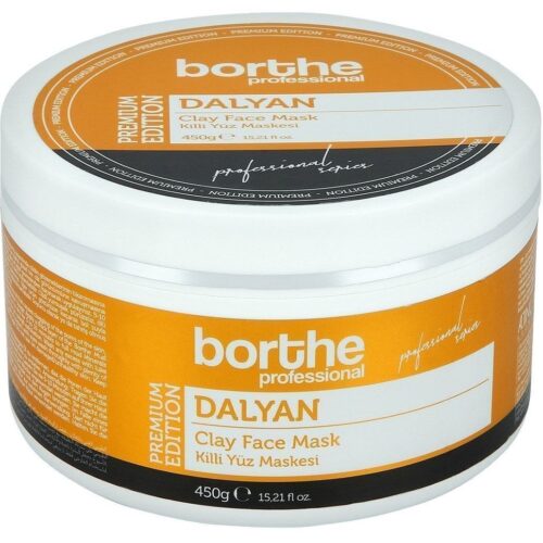 BORTHE®,Mascarilla de barro profesional Dalyan, mascarilla de arcilla de 500 ml