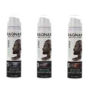 Retoca Raíces RAGNAR COVER SPRAY CASTAÑO.para barba y cabello.